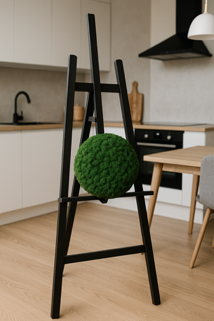 Moosbild Ø35cm - moosgrün