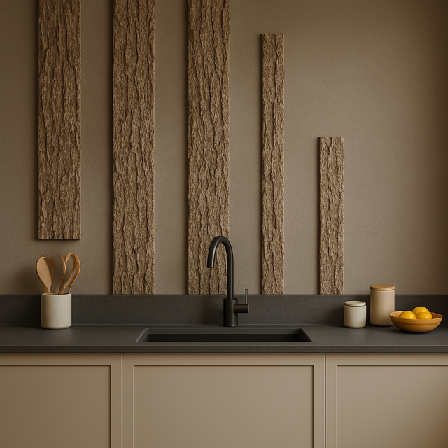 Pappelbaumrinde Schindeln