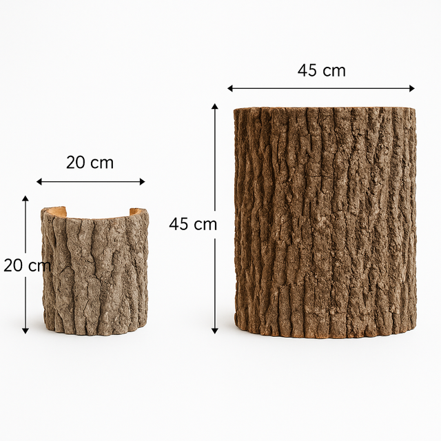 Lampenschirm aus Pappelrinde