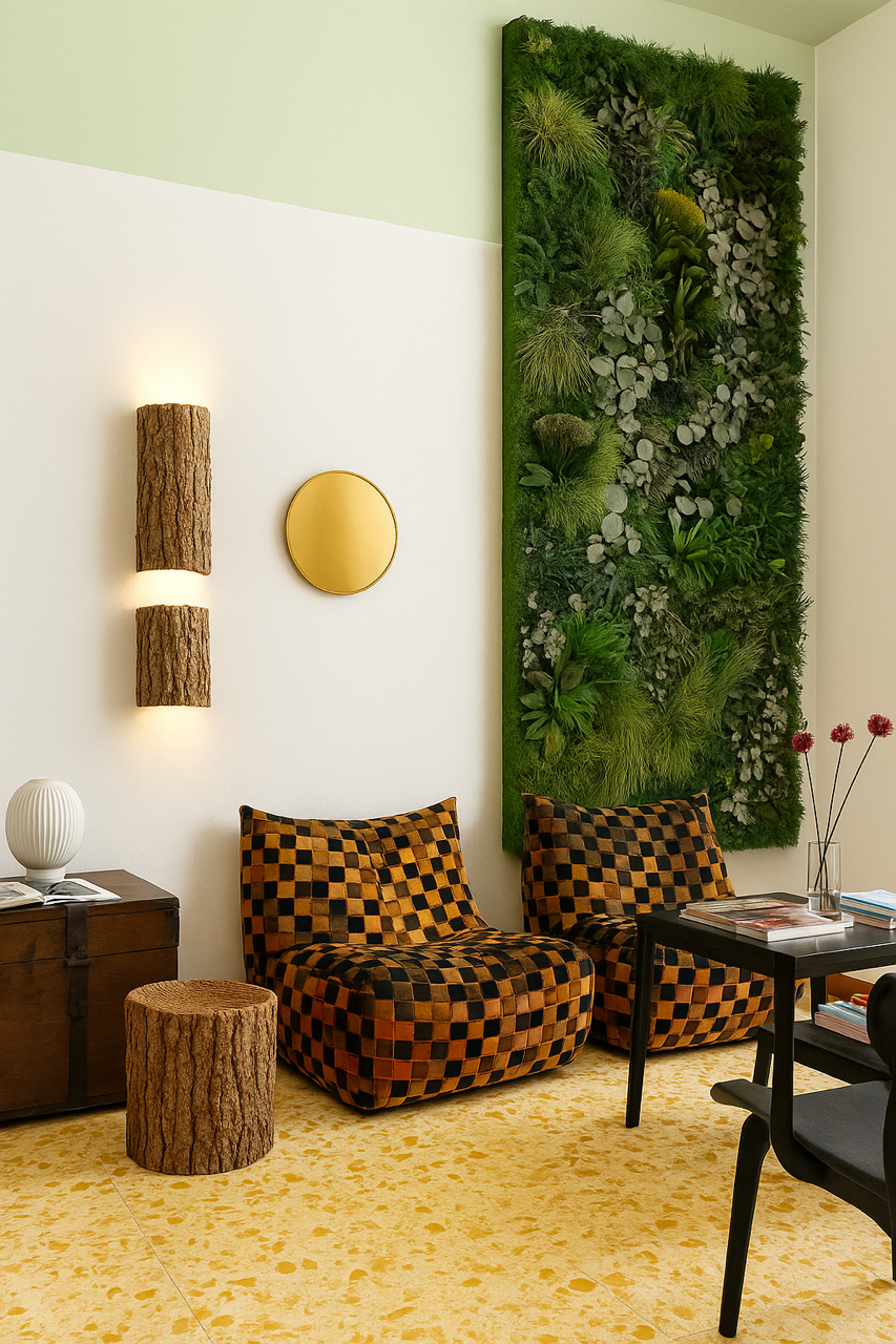 Pflanzenbild dreiteilig