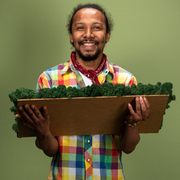 Islandmoosplatte für DIY-Projekte | Waldgrün