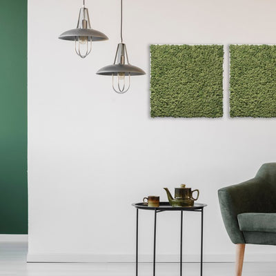 Islandmoos Waldgrün Premium | eckig